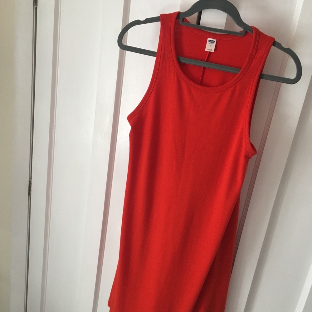 Red Old Navy Midi Dress